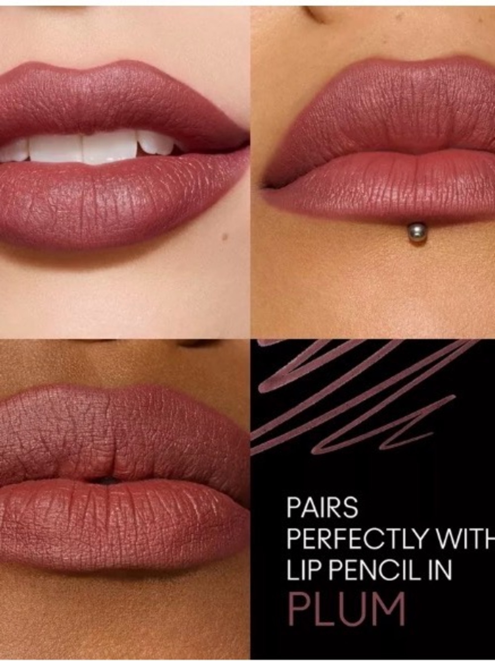 MAC Cosmetics Plum Matte Lipstick - Velvet Berry Plum 610 VERVE SWERVE